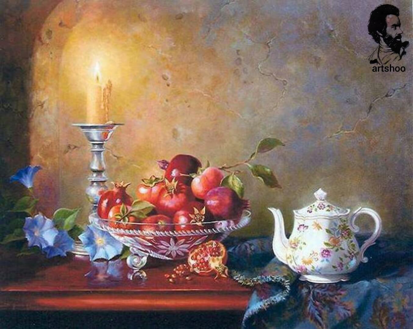 آموزش نقاشی رنگ روغن